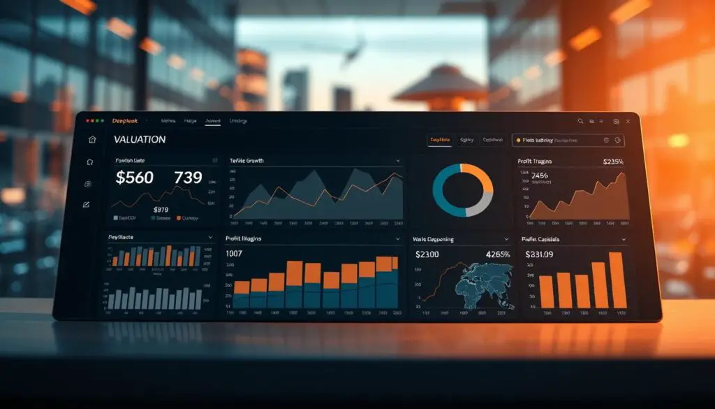 DeepSeek valuation metrics