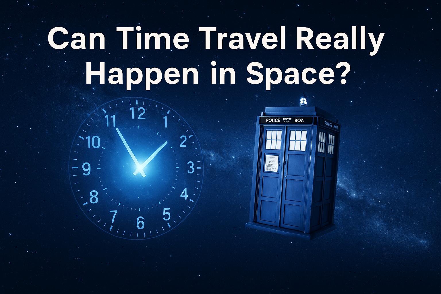 Can Time Travel Really Happen in Space?