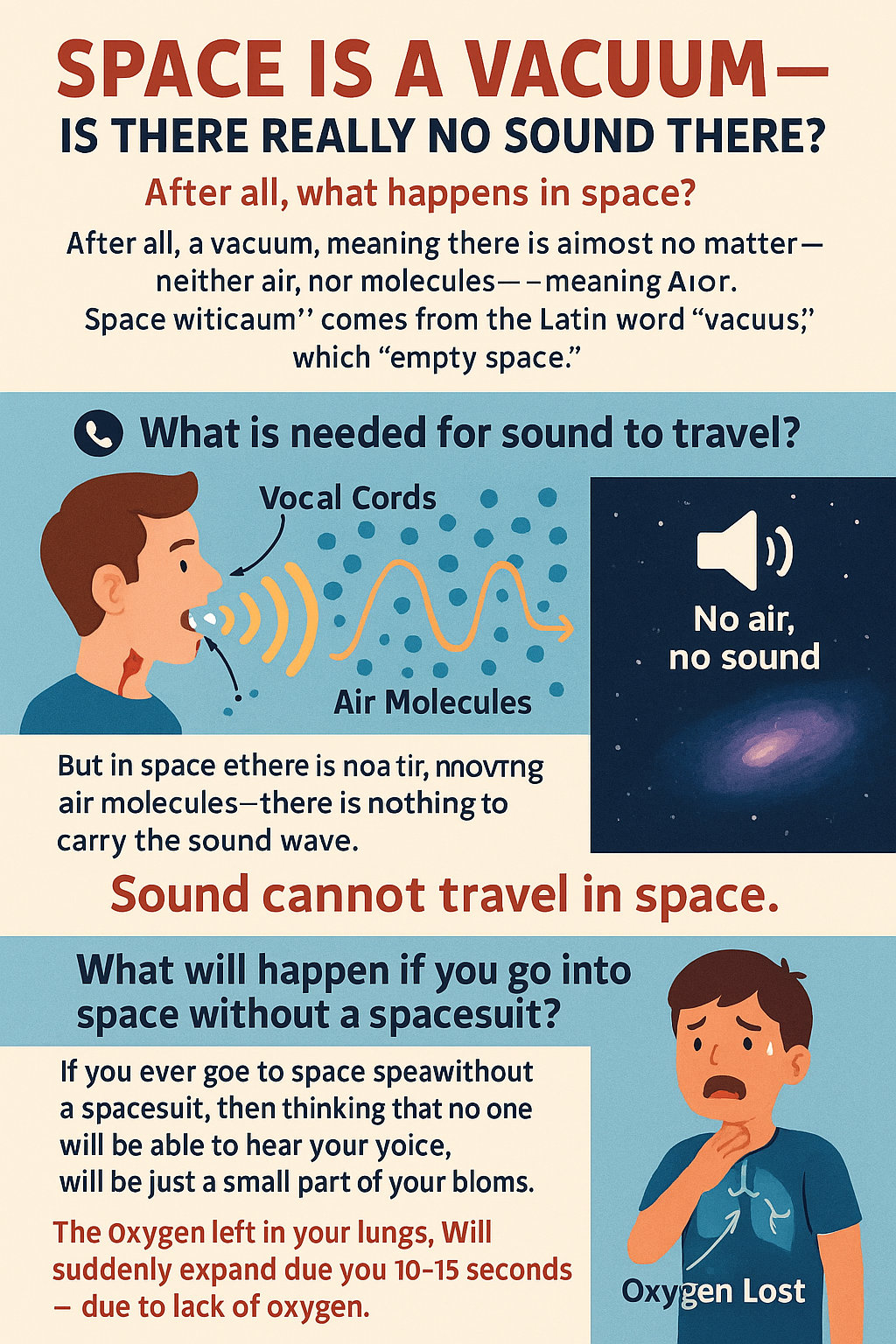 Why Is Space Silent?