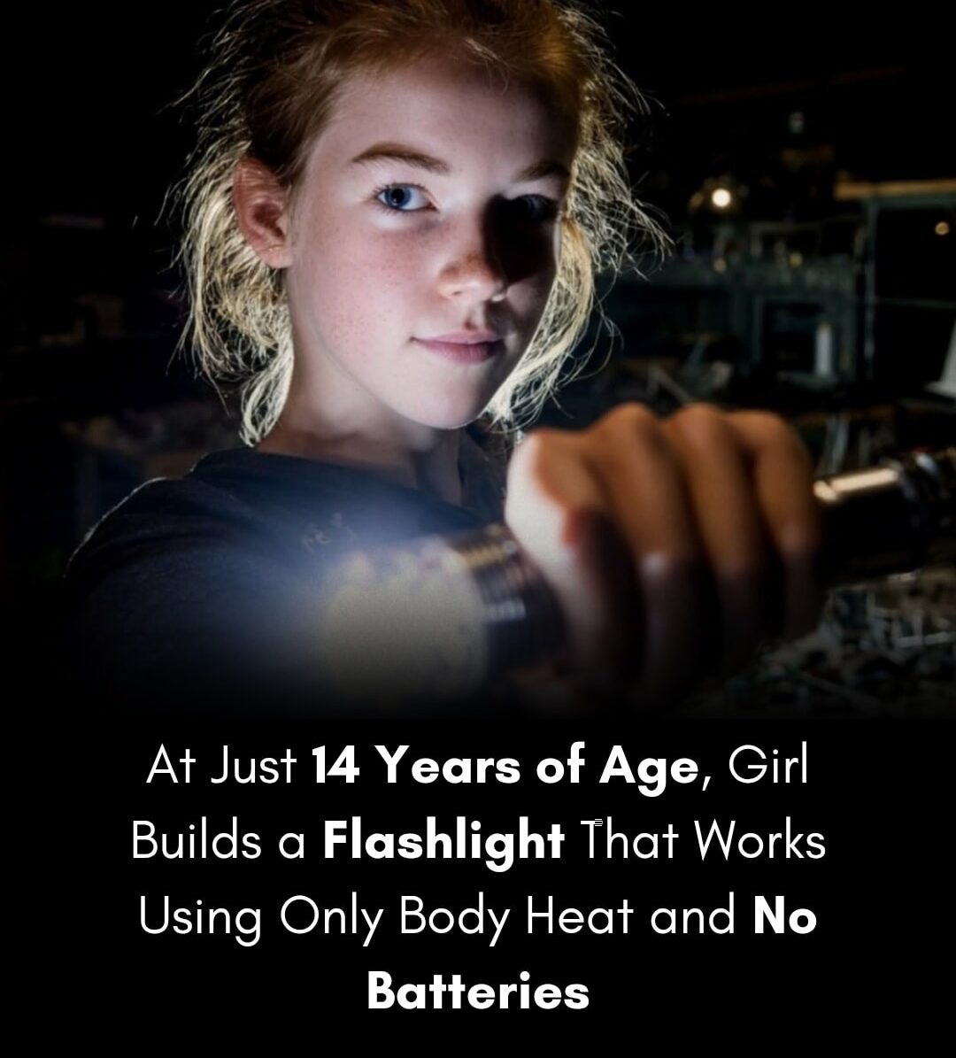 Girl Builds a Flashlight